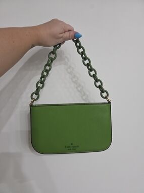kate spade New York Green Chain-Handle Shoulder Bag